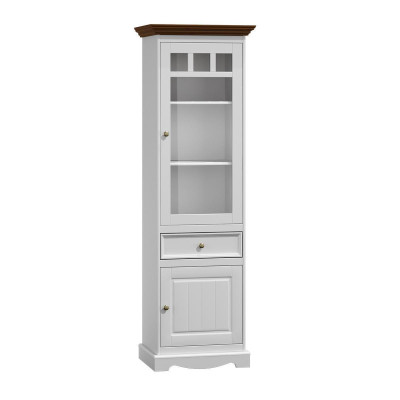 Armadio comò vetrina stile coloniale mobile sideboard credenza vetrina in legno nuovo