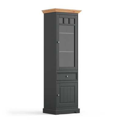 Classico Vetrina Armadio Vetrina Fatta a Mano Legno Massiccio Armadi Nuovi