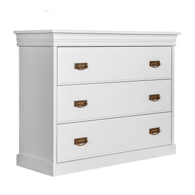 Comò credenza Comodini credenze 3 cassetti Armadio armadio Nuovo legno