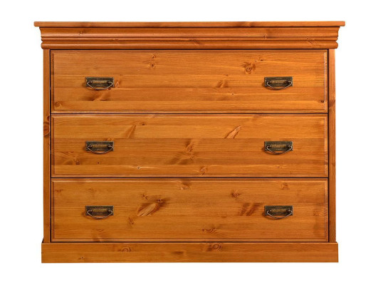Comò con 3 cassetti credenza in legno armadio comodini marrone nuovo