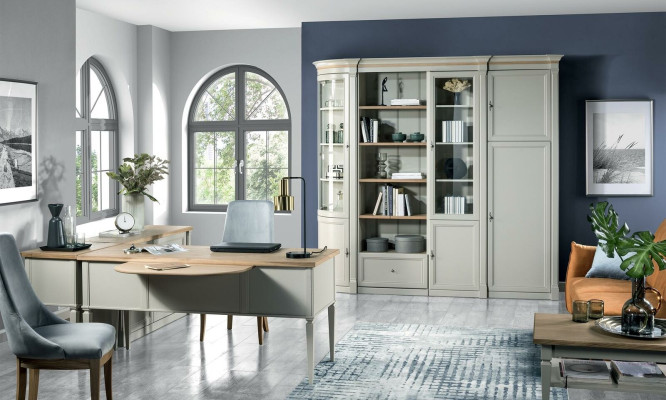 Mobili classici Armadio Azienda parete Vetrina Vetrina in legno