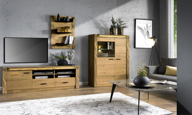Design moderno Parete soggiorno Mobile soggiorno Sideboard TV Scaffale Vetrina