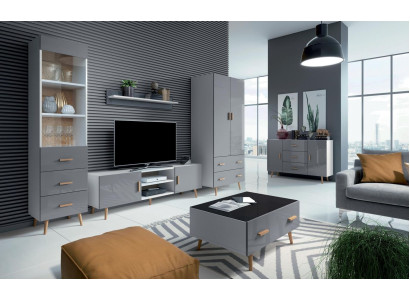 Mobile Brillo Mobile in legno Armadio Credenza Consolle Soggiorno Mobile alto Sideboard
