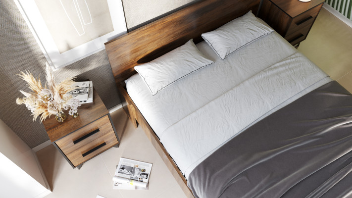 Letti di lusso Letto matrimoniale 160x200 cm Stile moderno Design Mobili per hotel Mobili italiani