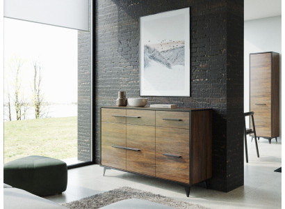 Comò Scaffale Armadio Scaffale Legno Massiccio Sideboard Design Armadi