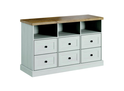 Soggiorno Set Salotto Vetrina Mobile TV Mensole 3 pezzi Set Pareti attrezzate Legno Nuovo