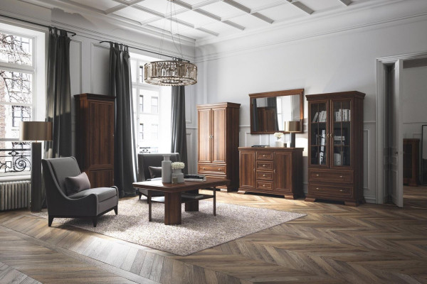 Specchio da parete classico del designer, specchio rettangolare, modello di decorazione Kora