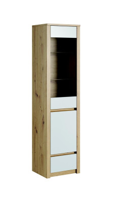 Design set da soggiorno Vetrina 2x comodino Libreria Pensile Scaffale Armadi 4 pezzi.