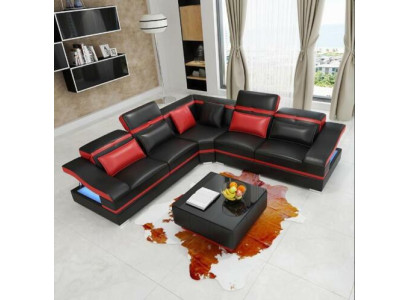 Design di lusso angolare Divano angolare a L Moderno Divani Divano in pelle Divano Angolare Set di divani Divano Posti