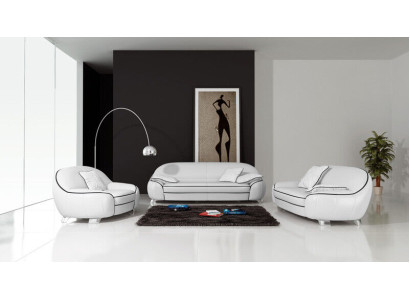 Divano in pelle Divano Divano a 3+2 posti Set di divani Design Moderno Sofa