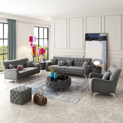 Set di divani 7 pezzi. Divano poltrona tavolino divano moderno divani in velluto nuovo