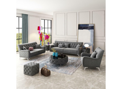 Set di divani 7 pezzi. Divano poltrona tavolino divano moderno divani in velluto nuovo