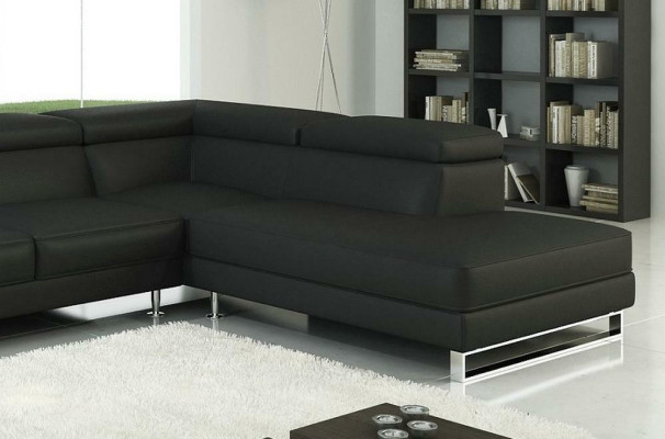 Divano ad angolo in pelle, divano a L per soggiorno, divano, decorazione, imbottitura, posti a sedere, angolo