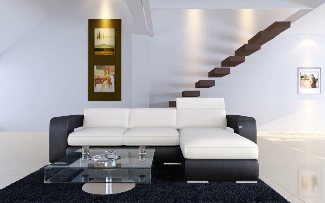 Divano angolare in L Forma Divano angolare Arredo Divano angolare Set imbottito Decorativo Divano