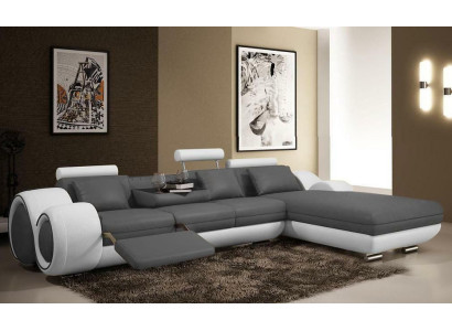 Divano ad angolo arrotondato Moderne imbottiture scatolone Set di divani Salotti
