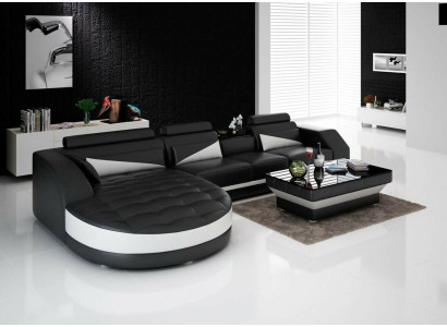 Divano ad angolo a L, divano abitabile, divano design, imbottito, set di sedute.