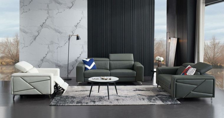 Set divano 3+2+1 posti in stile design, divano imbottito moderno di lusso nuovo.