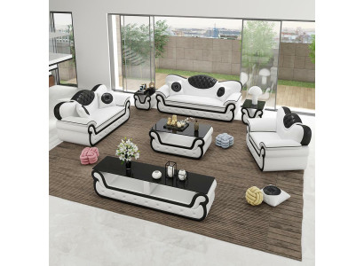 Moderni divani in tessuto, set divano 3+2+1 posti, divani imbottiti, nuovo set di divani.