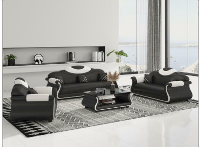 Sofà set 3+2+1 posti Sedili Divano Divano 3 pezzi Composizione per soggiorno Divano Divano Poltrona