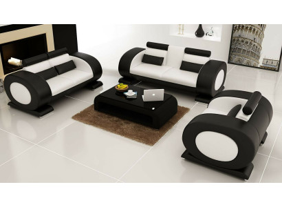 Set di divani in pelle divano divano divani divano divani 3 pezzi poltrona posto a sedere