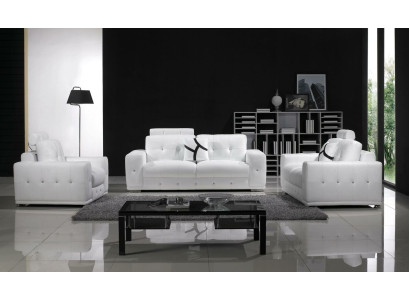 Divano in pelle Divano Set di divani Divano 3 posti Set divani Imbottito Divano 3 pezzi Poltrona