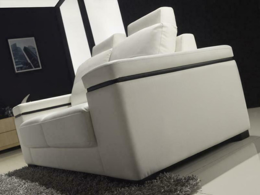 Set di divani 3+2+1 posto in pelle imbottiti design divani relax.