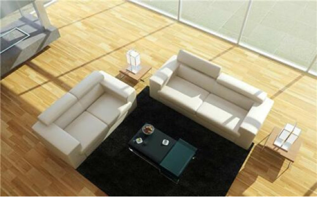 Divano in pelle Divano Set di divani Imbottito 3+1+1 Posti a sedere Divani Design Sofa