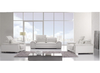 Set di divani in pelle design per divani 3 posti 311, divani.