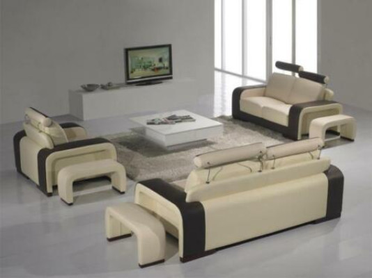 Design Divano Set Divani Divani Poltrone 3 posti in pelle