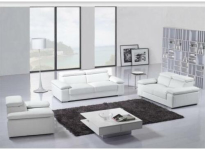 Disegno divani divani imbottiti in pelle 3 posti Salotto set divani