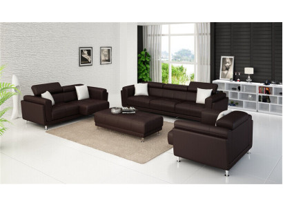 Design divani divani imbottiti 3 posti divano set in pelle divano