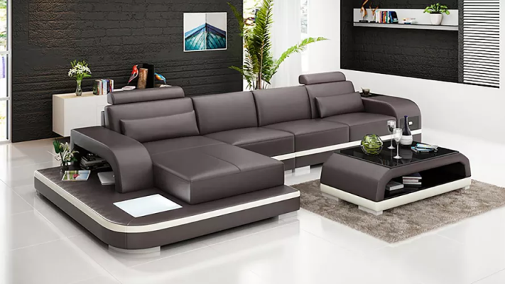 Design divano angolare divano letto angolare in pelle divano divano set di lusso