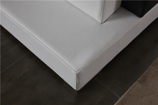 Soggiorno divano ad angolo divano divano imbottito in pelle divani da salotto.