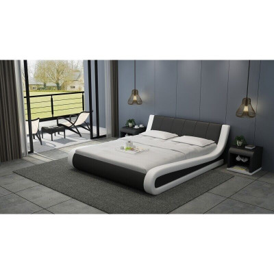 Letto Letto in pelle Letto imbottito Camera da letto matrimoniale moderna Letto matrimoniale Letti