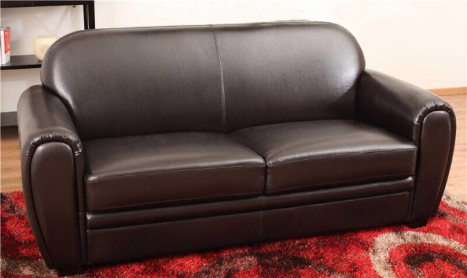 Chesterfield divani imbottiti in pelle a 3 posti set di divani 3 pezzi.