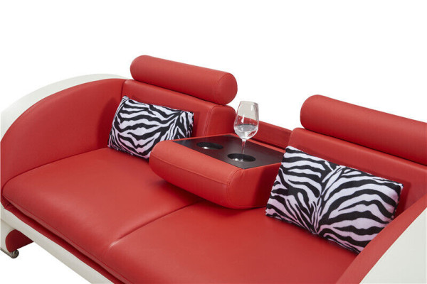 Divani design divani imbottiti 3-2 posti Set divani in pelle.
