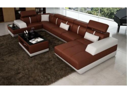 Design divano ad angolo U grande divano angolare divano divano imbottito xxl suite
