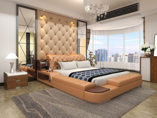 Multifunzione Design Letto Imbottito Letto Matrimoniale Letti Chesterfield Di Lusso