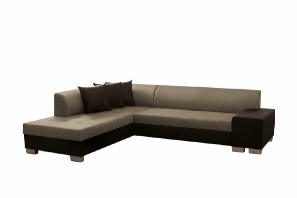 Divano a forma di L design con funzione letto, divano letto ad angolo con penisola.