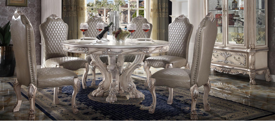 Set da pranzo Ess Gruppo Tavolo in legno Tavoli Set completo 7 pezzi Tavolo da pranzo 6x sedie