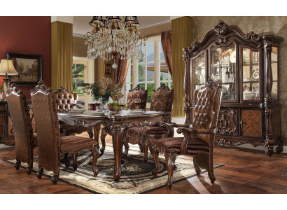 Set completo di decorazioni per tavolo da pranzo + 6 sedie Set da pranzo Gruppo da pranzo Tavolo in legno