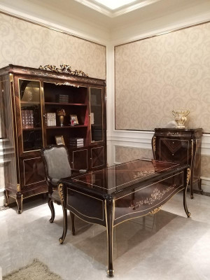 Arredamento ufficio studio mobili tavolo sedia 2 pezzi set salotto scrivania