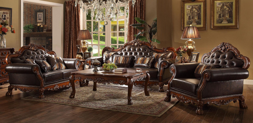Divano in pelle Seta 3+1+1 Posti Set di divani Divano imbottito Decorazione Couch