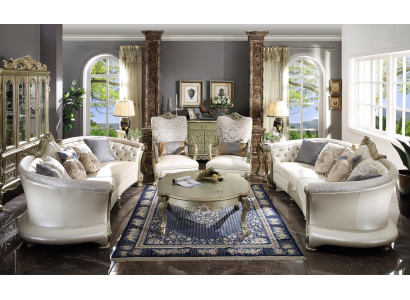 Set completo di divani 4+1 posti + tavolino da salotto Design per il soggiorno