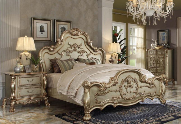 Design letto matrimoniale letti di lusso classici barocchi rococò Chestgerfield nuovo