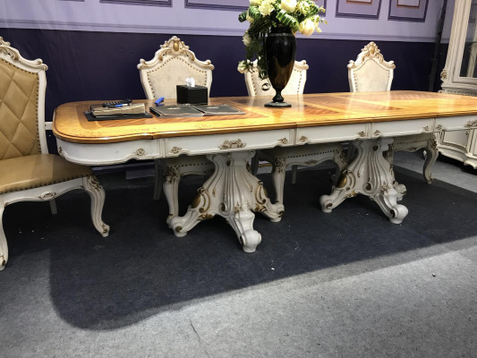 Barocco stile mobili tavolo tavoli da pranzo set da sala da pranzo intagliato