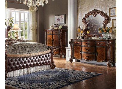 Specchiera Cassettiera Armadietto decorativo Comò Contenitore Camera da letto Set in legno