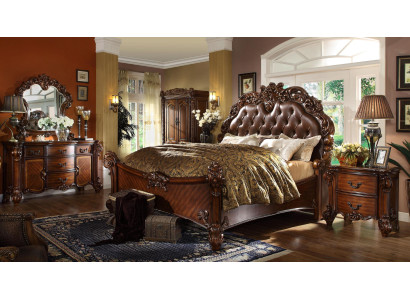 Classiche comodini camera da letto 2 pz. Set Barocco rococò comò + specchio Nuovo