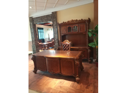 Scrivania di lusso Tavolo Ufficio Ufficio Stile antico Barocco Rococò Tavoli barocchi Nuovo