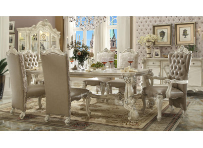 Tavolo da pranzo Set tavola Set da tavola Sala da pranzo Soggiorno Design decorativo in legno